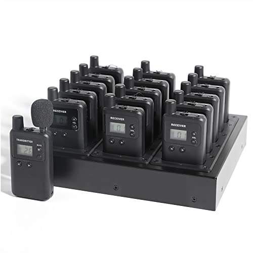 Wireless Tour Guide System with 15 Receivers for Court Church Translation in Factories and Schools