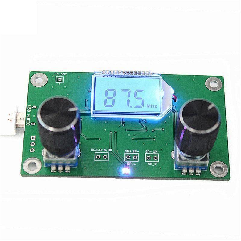 Digital FM Radio Receiver Module for Stereo Audio with Serial Control