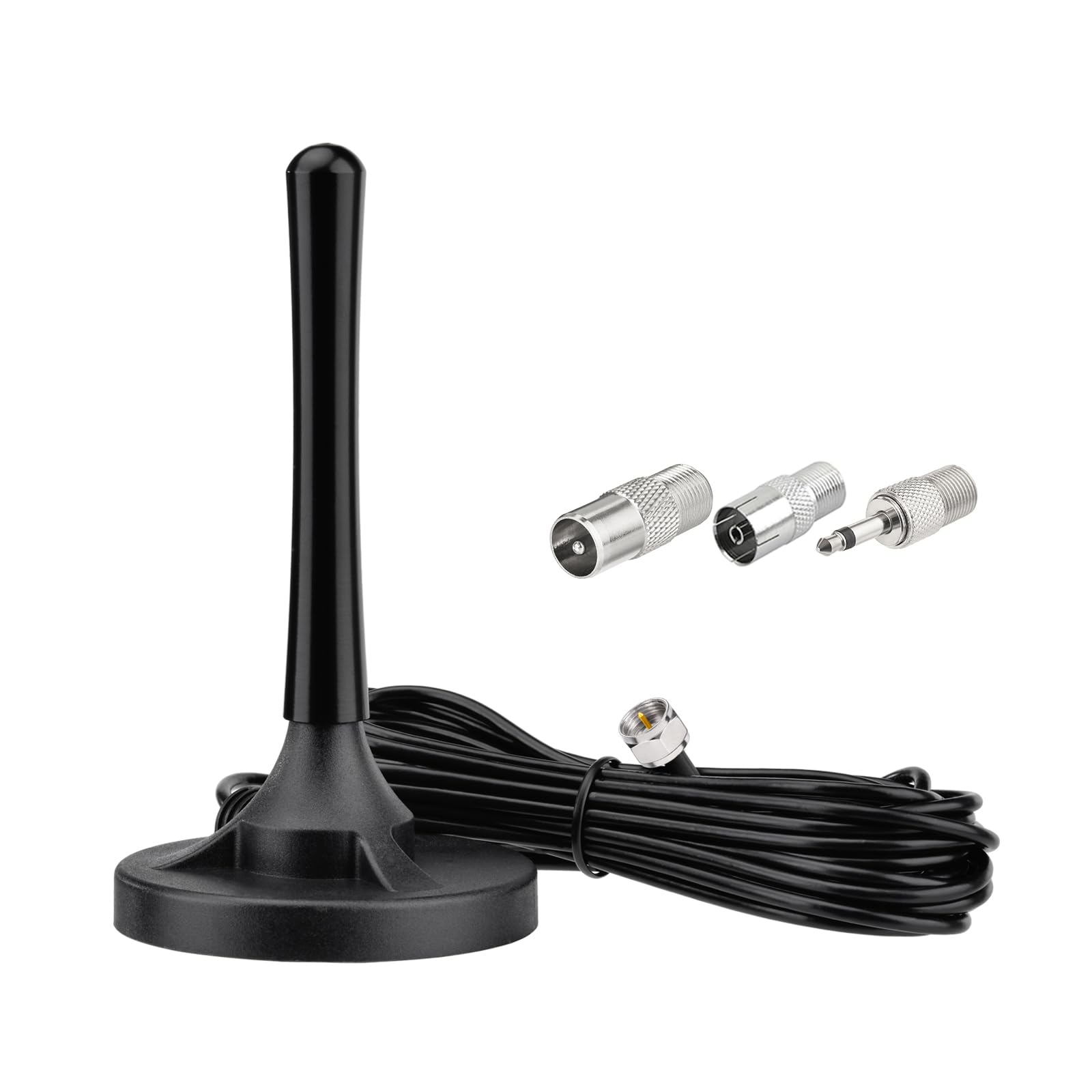 Improved Title: Magnetic FM Antenna for Stereo Receiver with Extension Cable