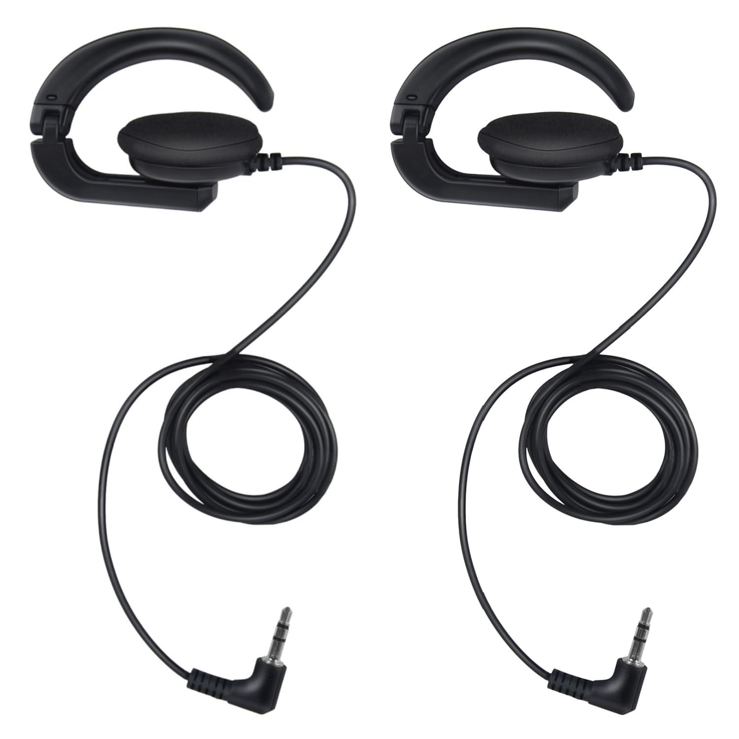 Wireless Tour Guide System Compatible Earphones for Church Translation and Travel Conference Listening (2Pack)