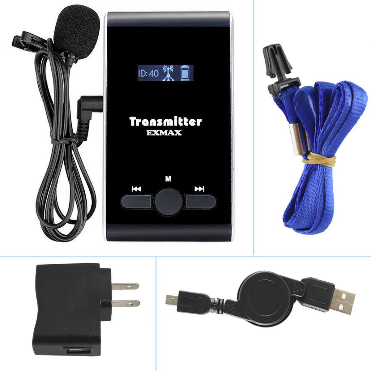 195MHz Wireless Tour Guide Transmitter - ATG-100T